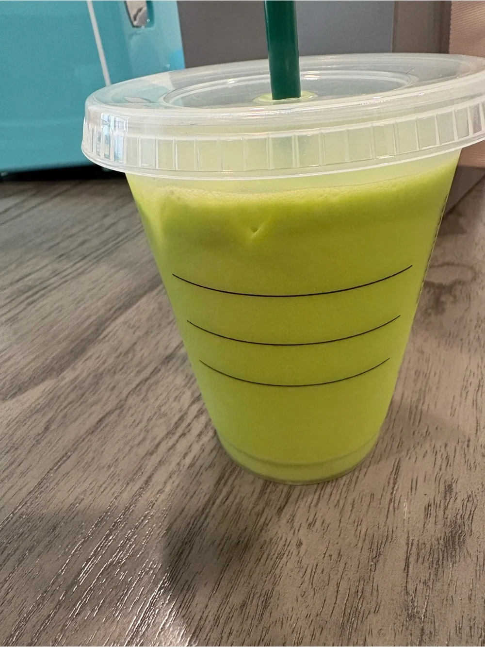 Fake Starbucks Green Iced Matcha grande resin prop photography drink